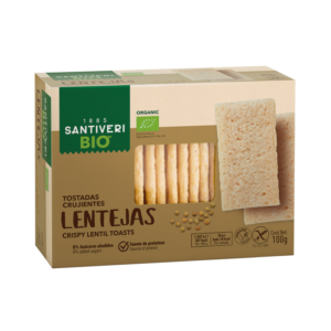 Tostadas crujientes Lentejas Bio