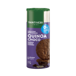 Galletas integrales quinoa choco 0% azúcares añadidos